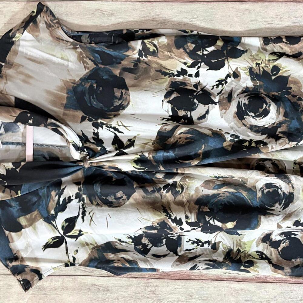 Worthington Stretch Floral Print Sleeveless Blouse XL - Picture 7 of 13